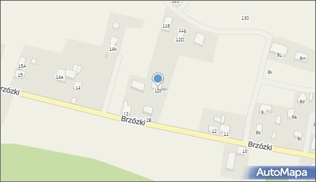 Brzózki, Brzózki, 12c, mapa Brzózki
