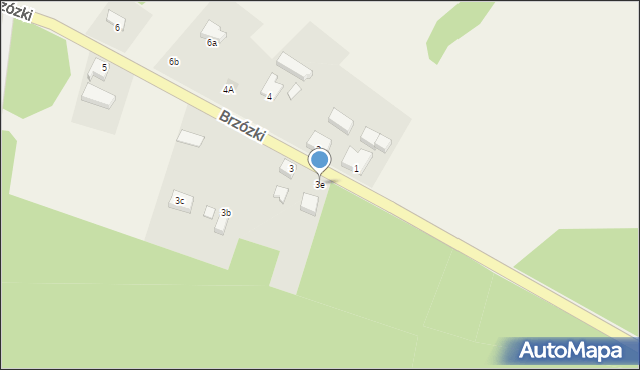Brzózki, Brzózki, 3e, mapa Brzózki