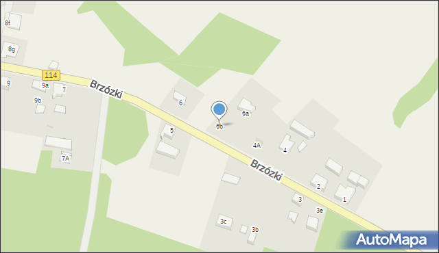 Brzózki, Brzózki, 6b, mapa Brzózki