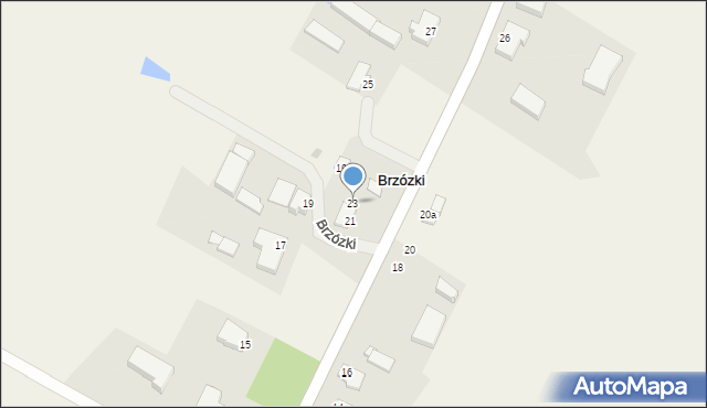 Brzózki, Brzózki, 23, mapa Brzózki