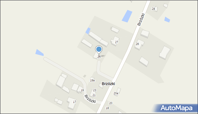 Brzózki, Brzózki, 25, mapa Brzózki