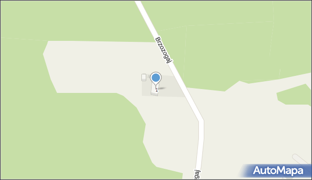 Brzozogaj, Brzozogaj, 1, mapa Brzozogaj