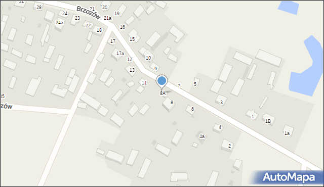 Brzozów, Brzozów, 8A, mapa Brzozów