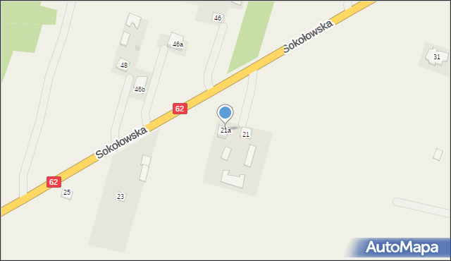 Brzozów, Brzozów, 21a, mapa Brzozów