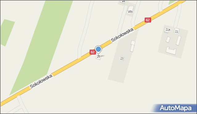 Brzozów, Brzozów, 25, mapa Brzozów