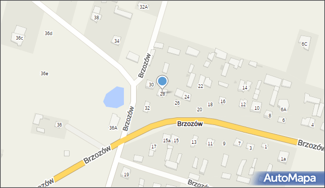Brzozów, Brzozów, 28, mapa Brzozów