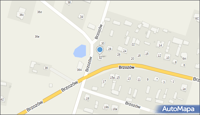 Brzozów, Brzozów, 32, mapa Brzozów