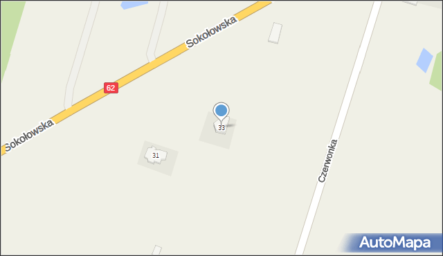 Brzozów, Brzozów, 33, mapa Brzozów