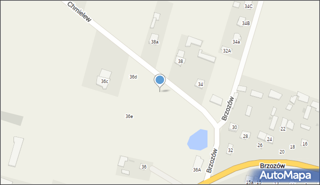 Brzozów, Brzozów, 36g, mapa Brzozów