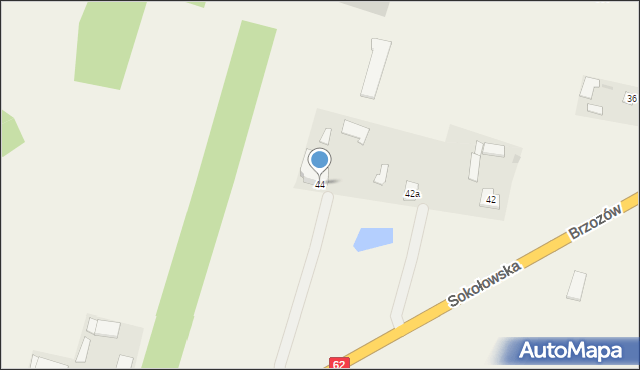 Brzozów, Brzozów, 44, mapa Brzozów