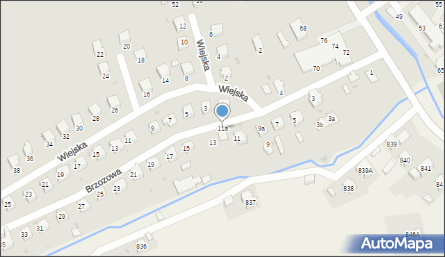 Brzozów, Brzozowa, 11a, mapa Brzozów