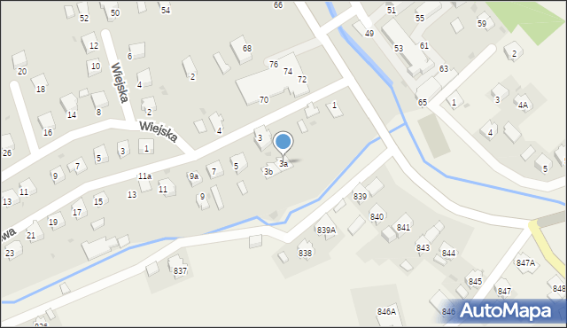 Brzozów, Brzozowa, 3a, mapa Brzozów