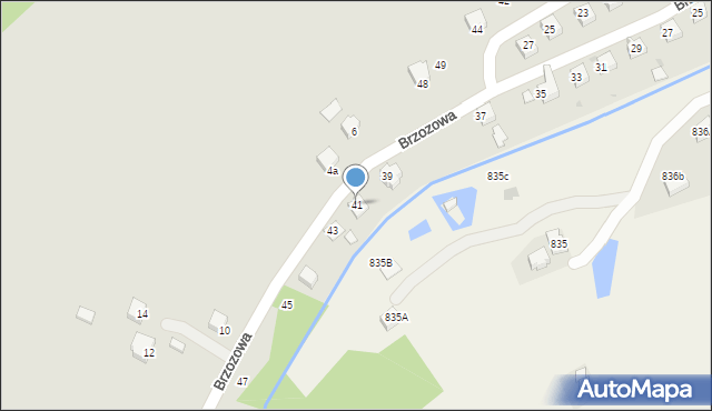 Brzozów, Brzozowa, 41, mapa Brzozów