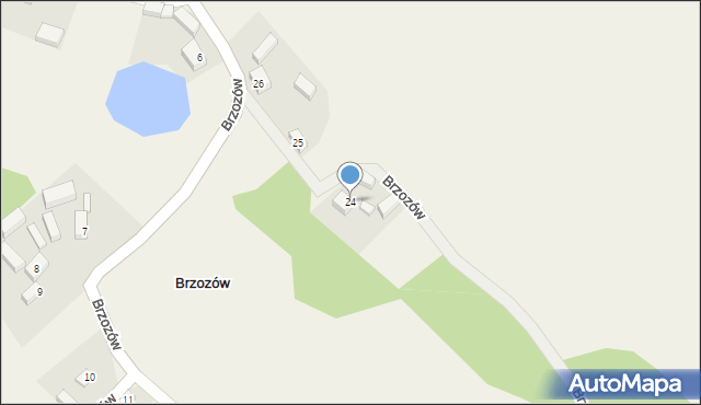 Brzozów, Brzozów, 24, mapa Brzozów