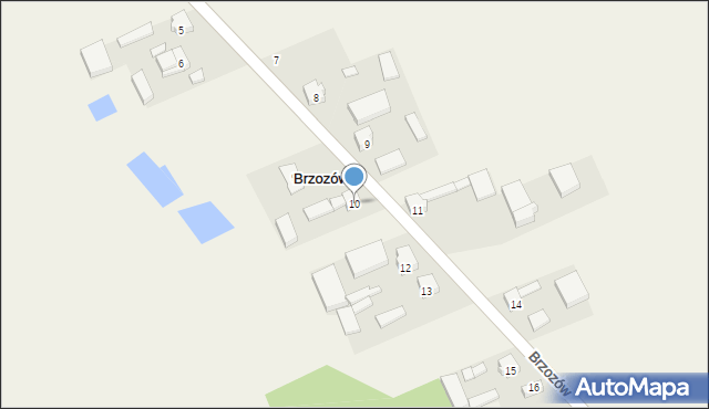 Brzozów, Brzozów, 10, mapa Brzozów