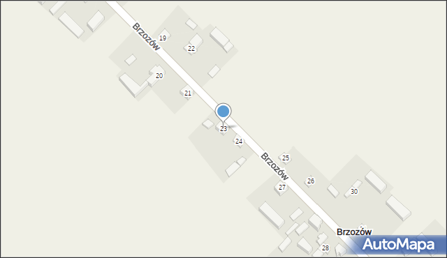 Brzozów, Brzozów, 23, mapa Brzozów