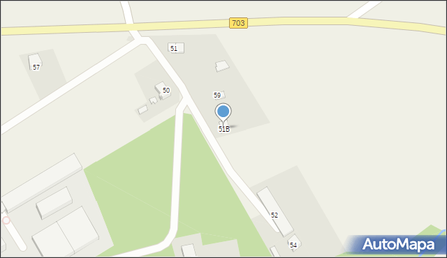 Brzozów, Brzozów, 51B, mapa Brzozów