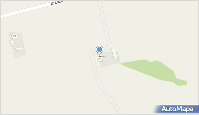 Brzozów A, Brzozów A, 20, mapa Brzozów A