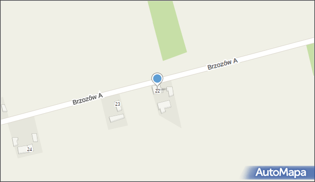 Brzozów A, Brzozów A, 22, mapa Brzozów A