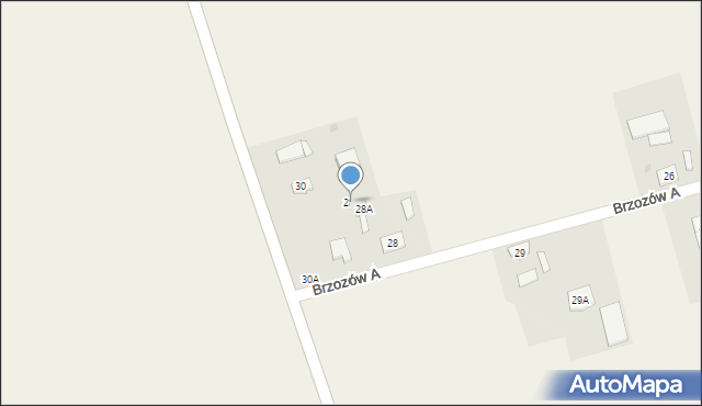 Brzozów A, Brzozów A, 28B, mapa Brzozów A