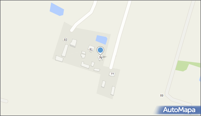 Brzozów-Kolonia, Brzozów-Kolonia, 79, mapa Brzozów-Kolonia