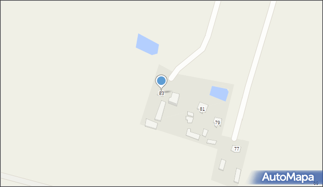 Brzozów-Kolonia, Brzozów-Kolonia, 83, mapa Brzozów-Kolonia