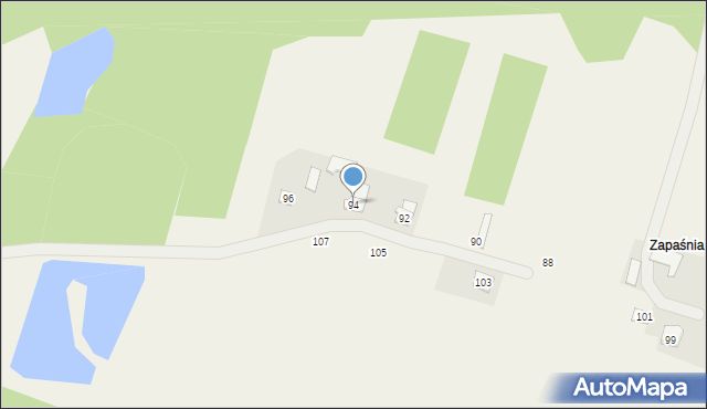 Brzozów-Kolonia, Brzozów-Kolonia, 94, mapa Brzozów-Kolonia