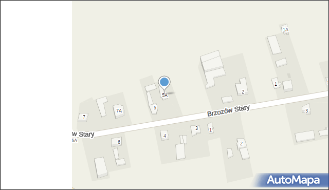 Brzozów Nowy, Brzozów Nowy, 5A, mapa Brzozów Nowy