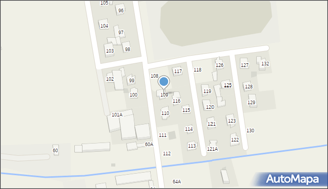 Brzozów Stary, Brzozów Stary, 109, mapa Brzozów Stary