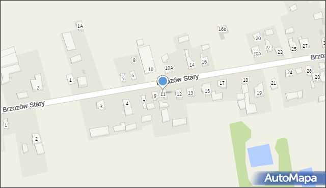 Brzozów Stary, Brzozów Stary, 11, mapa Brzozów Stary