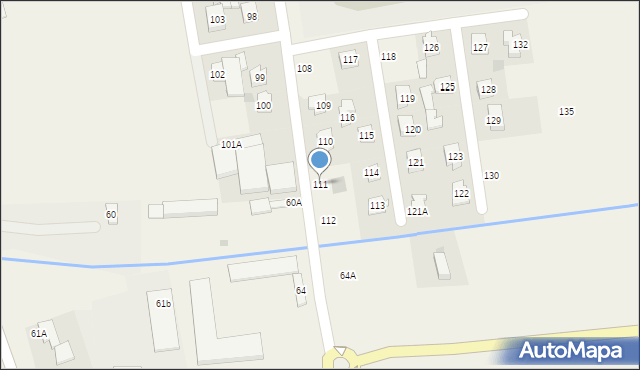 Brzozów Stary, Brzozów Stary, 111, mapa Brzozów Stary