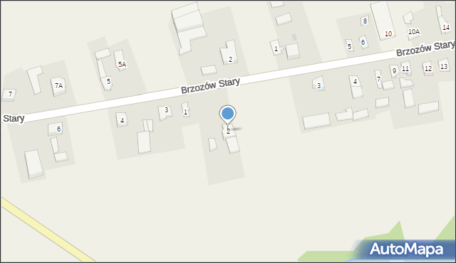 Brzozów Stary, Brzozów Stary, 2, mapa Brzozów Stary