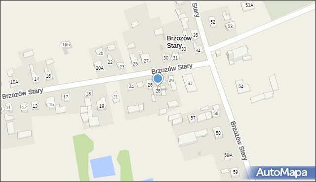 Brzozów Stary, Brzozów Stary, 28, mapa Brzozów Stary