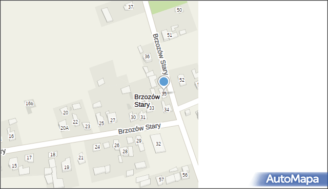 Brzozów Stary, Brzozów Stary, 35, mapa Brzozów Stary