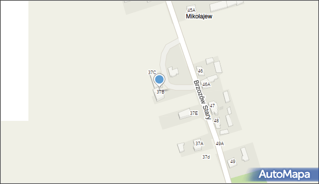 Brzozów Stary, Brzozów Stary, 37B, mapa Brzozów Stary