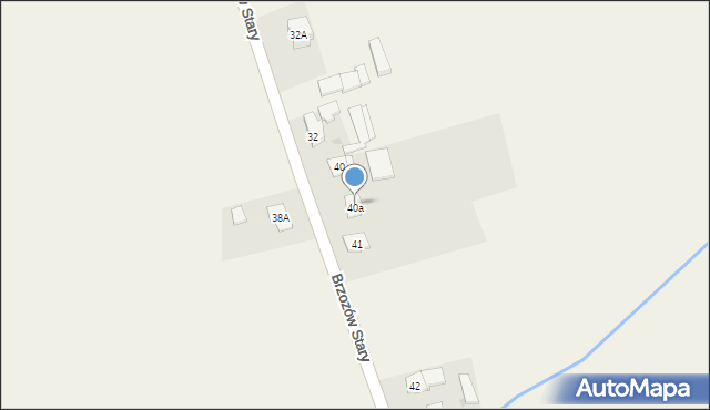 Brzozów Stary, Brzozów Stary, 40a, mapa Brzozów Stary