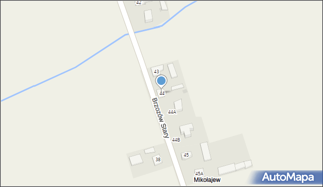 Brzozów Stary, Brzozów Stary, 44, mapa Brzozów Stary