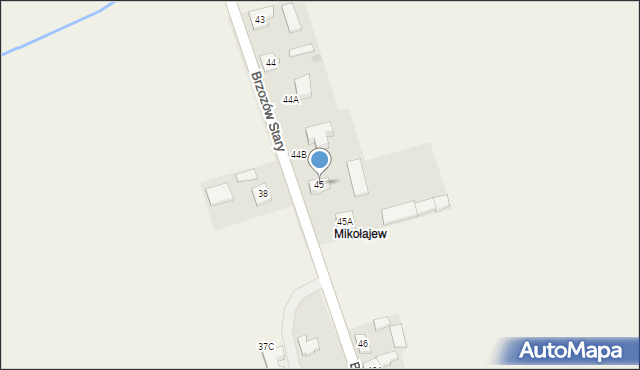 Brzozów Stary, Brzozów Stary, 45, mapa Brzozów Stary