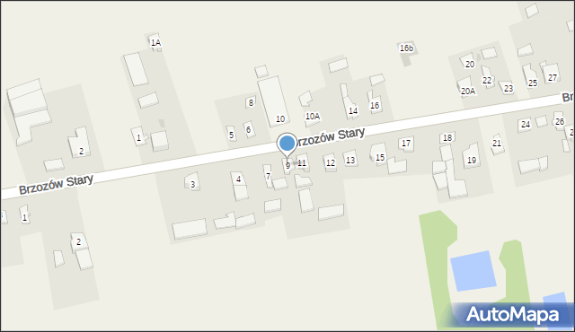 Brzozów Stary, Brzozów Stary, 9, mapa Brzozów Stary