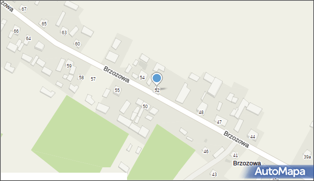 Brzozowa, Brzozowa, 52, mapa Brzozowa
