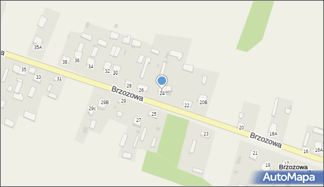 Brzozowa, Brzozowa, 24, mapa Brzozowa