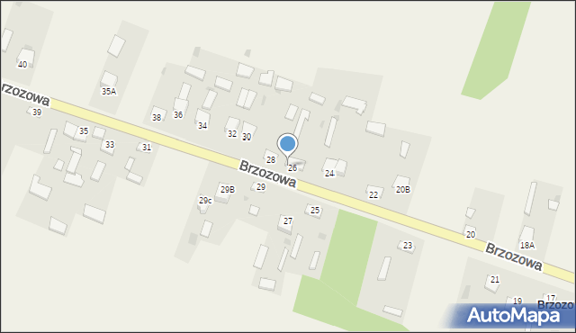 Brzozowa, Brzozowa, 26a, mapa Brzozowa