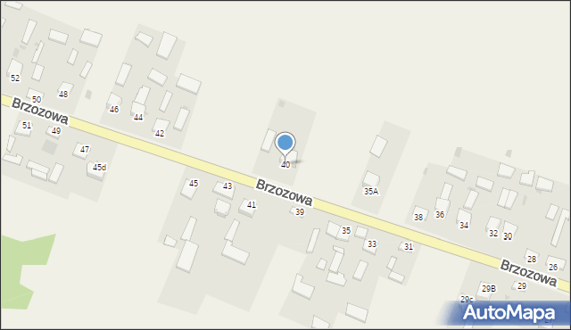 Brzozowa, Brzozowa, 40, mapa Brzozowa