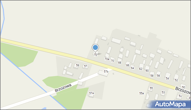 Brzozowa, Brzozowa, 72, mapa Brzozowa