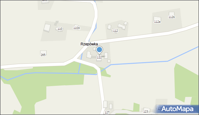 Brzozowa, Brzozowa, 111, mapa Brzozowa