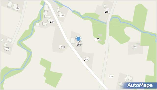 Brzozowa, Brzozowa, 168, mapa Brzozowa