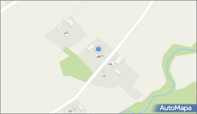 Brzozowa, Brzozowa, 186, mapa Brzozowa