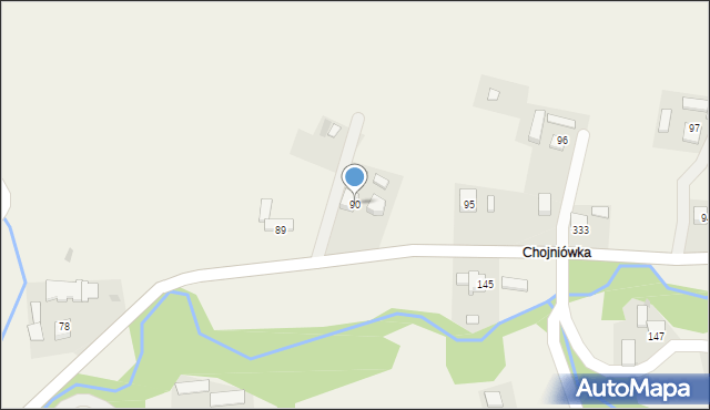 Brzozowa, Brzozowa, 90, mapa Brzozowa