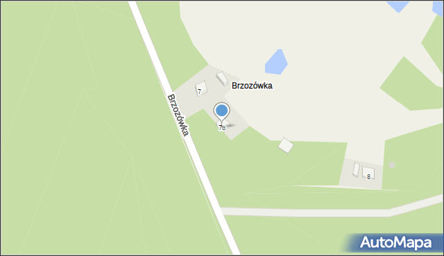 Brzozowa, Brzozówka, 7b, mapa Brzozowa