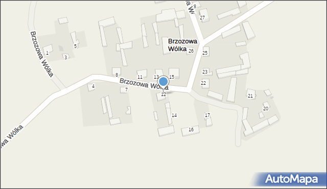 Brzozowa Wólka, Brzozowa Wólka, 12, mapa Brzozowa Wólka